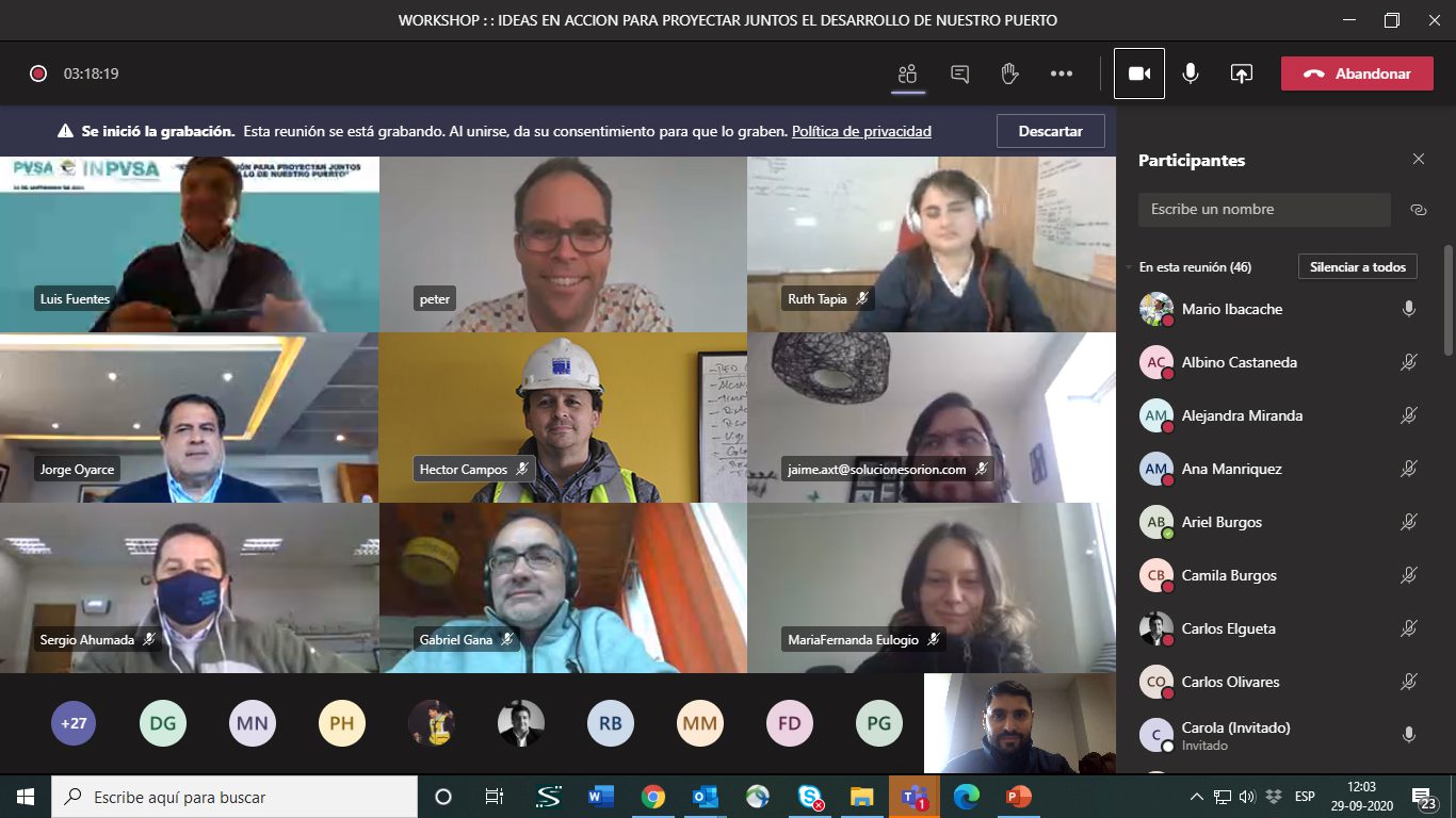 Puerto Ventanas realiza workshop de innovación con destacados expositores a nivel internacional