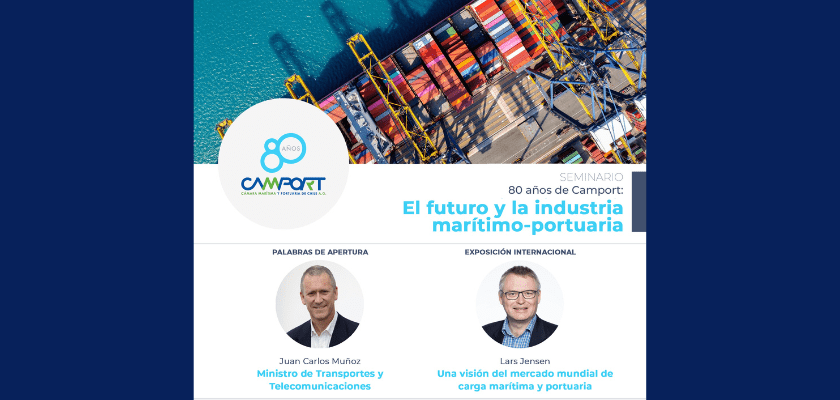 Conéctate al seminario de los 80 años de Camport: El futuro y la industria marítimo-portuaria