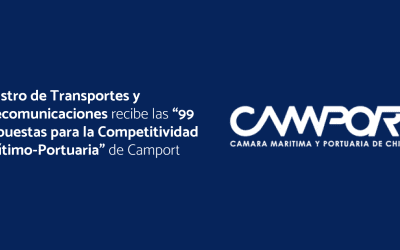Ministro de Transportes y Telecomunicaciones recibe las “99 Propuestas para la Competitividad Marítimo-Portuaria” de Camport